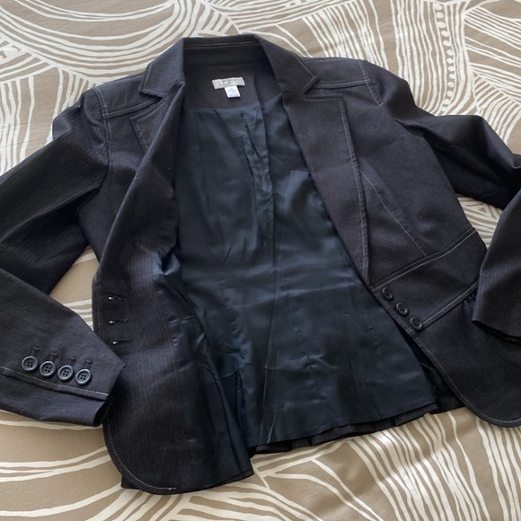 ANN TAYLOR LOFT denim blazer - Picture 5 of 9
